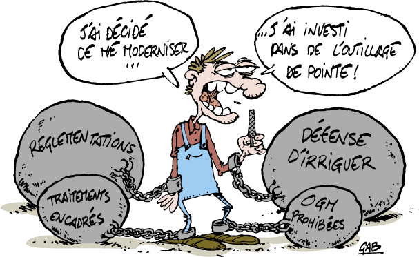 Les contraintes réglementaires qui pèsent sur les agriculteurs français, selon Gab.