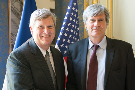 Paris, le 18 juin 2014 – Stéphane Le Foll s’est entretenu avec Tom Vilsack, Secrétaire américain à l’Agriculture. © Pascal Xicluna / Min.agri.fr