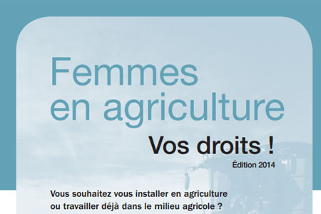 Couverture du guide « Femmes en agriculture, vos droits ! »
