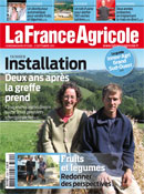 Couverture de La France Agricole n° 3399, du 2 septembre 2011.