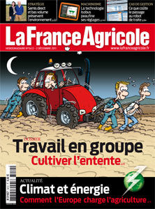 Couverture de La France Agricole n° 3412 du 2 décembre 2011.