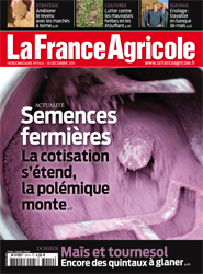 Couverture de La France Agricole n° 3414 du 16 décembre 2011.
