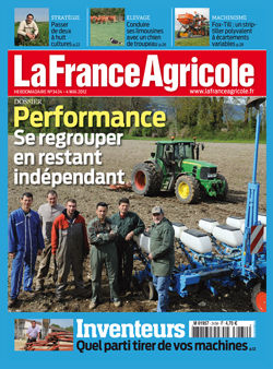 Couverture de La France Agricole du 27 avril 2012 (n° 3433).