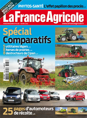 Couverture de La France Agricole du 18 mai 2012 (n° 3436).