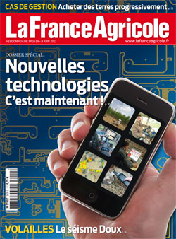 Couverture de La France Agricole du 8 juin 2012 (n° 3439).
