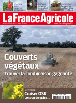 Couverture de La France Agricole du 6 juillet 2012 (n° 3443).
