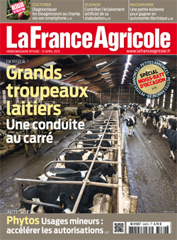 Couverture de La France Agricole du 12 avril 2013 (n° 3482).