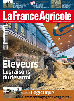 Couverture de La France Agricole du 19 avril 2013 (n° 3483).
