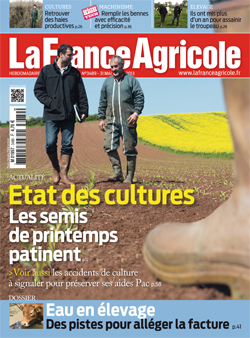 Couverture de La France Agricole du 31 mai 2013 (n° 3489).