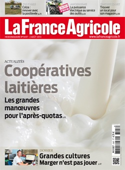 Couverture de La France Agricole du 2 août 2013 (n° 3497).
