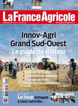 Couverture de La France Agricole du 23 août 2013 (n° 3501).