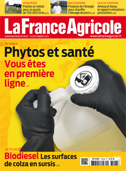 Couverture de La France Agricole du 13 septembre 2013 (n° 3503).