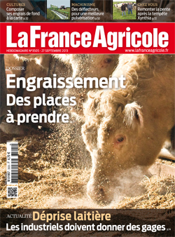 Couverture de La France Agricole du 27 septembre 2013 (n° 3505).