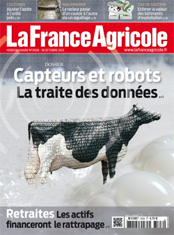 Couverture de La France Agricole du 18 octobre 2013 (n° 3508).