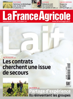 Couverture de La France Agricole du 6 décembre 2013 (n° 3515).