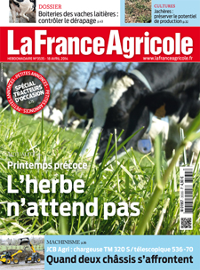 Couverture de La France Agricole du 21 mars2014 (n° 3535).