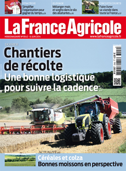 Couverture de La France Agricole du 6 juin 2014 (n° 3542).