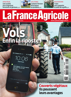 Couverture de La France Agricole du 13 juin 2014 (n° 3543).