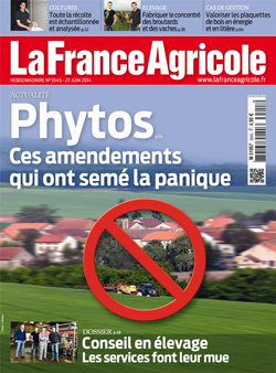 Couverture de La France Agricole du 27 juin 2014 (n° 3545).
