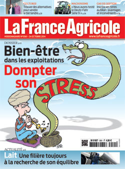 Couverture de La France Agricole du 24 octobre 2014 (n° 3561).