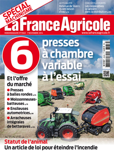 Couverture de La France Agricole du 7 novembre 2014 (n° 3563).