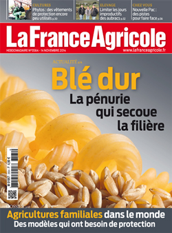 Couverture de La France Agricole du 14 novembre 2014 (n° 3564).