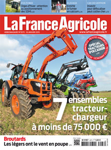Couverture de La France Agricole du 16 janvier 2015 (n° 3573).