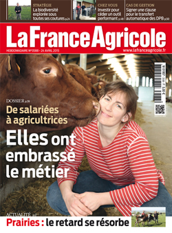 Couverture de La France Agricole du 24 avril 2015 (n° 3588).