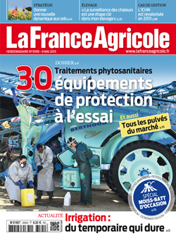 Couverture de La France Agricole du 8 mai 2015 (n° 3590).