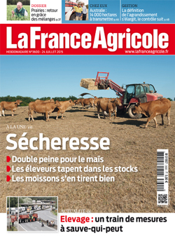 Couverture de La France Agricole du 24 juillet 2015 (n° 3600).