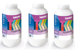 Takumi proposé par Certis, une solution anti-oïdium pour les cucurbitacées (0,15 l/ha pour deux applications par an).