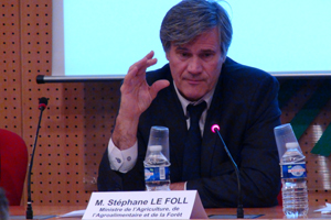 Stéphane LeFoll, ministre de l'agriculture en 2012