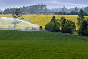 Irrigation d'un champs (© Watier)
