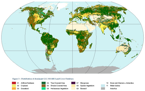 Global Land Cover-SHARE of year 2014 -FAO