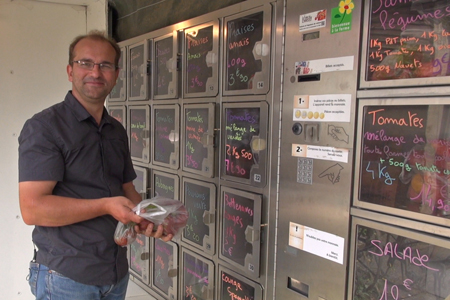 Un distributeur automatique à la ferme du Chassy (©AM)
